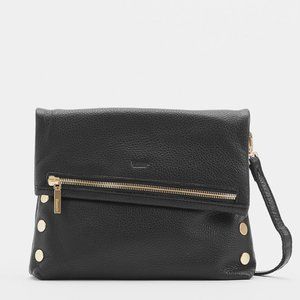 Hammitt VIP MED Zippered Black Leather Crossbody Clutch  - New with Tags!